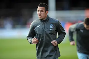 Images Dated 2011 December: Richard Wood of Coventry City FC in Action Against Peterborough United (17-12-2011)