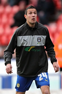 Images Dated 2012 December: Richard Wood Defends for Coventry City at Keepmoat Stadium: Doncaster Rovers vs Coventry City (Npower League One)