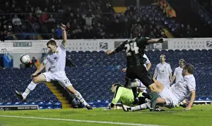 Images Dated 18th October 2011: Richard Wood's Dramatic Last-Minute Equalizer: Coventry City at Elland Road