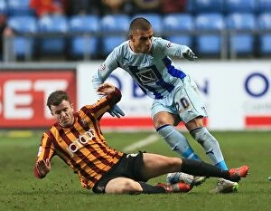 Images Dated 10th March 2015: Rivalry on the Pitch: Coventry City vs. Bradford City - Sky Bet League One Showdown