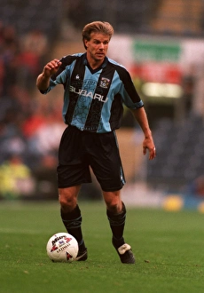 Images Dated 1997: Roland Nilsson and Coventry City Face Off Against Blackburn Rovers in FA Carling Premiership Showdown