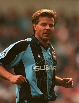 Images Dated 1997: Roland Nilsson Leads Coventry City in FA Carling Premiership Showdown Against Blackburn Rovers