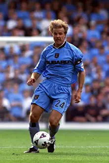 Images Dated 2001: Roland Nilsson vs. Wolves: Coventry City's Showdown (19-08-2001)