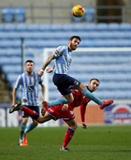 Images Dated 2015 December: Romain Vincelot in Action: Coventry City vs Oldham Town, Sky Bet League One, Ricoh Arena