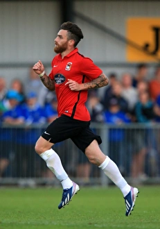 Images Dated 2015 July: Romain Vincelot of Coventry City in Action against Portsmouth during Pre-Season Friendly at Havant and Waterlooville