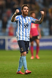 Images Dated 2015: Romain Vincelot's Triumphant Moment: Coventry City's Sky Bet League One Victory over Peterborough United