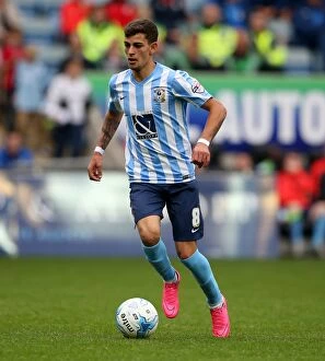 Images Dated 3rd October 2015: Ruben Lameiras in Action: Coventry City vs Shrewsbury Town, Sky Bet League One, Ricoh Arena