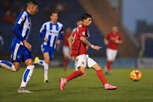 Sky Bet League One - Colchester United v Coventry City - Weston Homes Community Stadium Collection: Ruben Lameiras Goes for Glory: Coventry City's Thrilling Shot at Colchester United