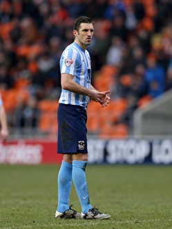 Season 2015-16 Prints: Sam Ricketts of Coventry City in Action against Blackpool in Sky Bet League One (2015-16)