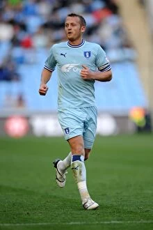 Images Dated 22nd October 2011: Sammy Clingan in Action for Coventry City Against Burnley (22-10-2011, Ricoh Arena)