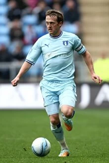 Images Dated 7th April 2012: Sammy Clingan in Action for Coventry City Against Peterborough United at Ricoh Arena