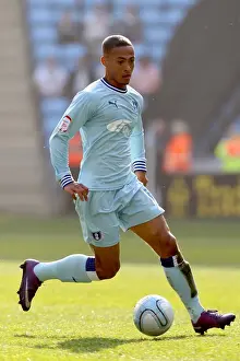 Images Dated 2012 March: Sammy Clingan in Action for Coventry City Against Portsmouth at Ricoh Arena (Npower Championship)