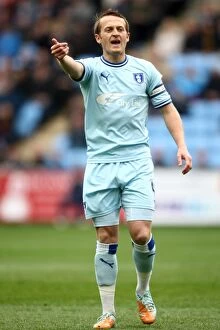 Images Dated 7th April 2012: Sammy Clingan in Action: Coventry City vs Peterborough United
