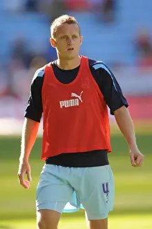 Images Dated 15th October 2011: Sammy Clingan in Action for Coventry City vs Nottingham Forest at Ricoh Arena (Championship)