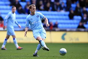 10-03-2012 V Birmingham City, Ricoh Arena Prints: Sammy Clingan Faces Off Against Birmingham City in Npower Championship Clash at Ricoh Arena (10-03-2012)