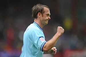 Images Dated 9th April 2012: Sammy Clingan's Unintended Goal: A Turn of Fortune for Bristol City against Coventry (Npower Championship)