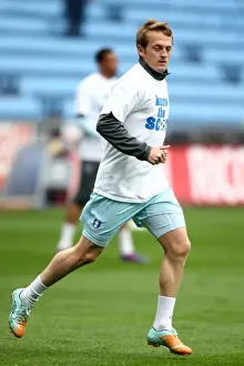 Images Dated 2012 April: Sammy Clingan's Unique Pre-Match Routine: Coventry City vs