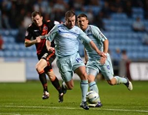 Images Dated 21st August 2012: Showdown in Coventry: Coventry City vs Sheffield United - Npower League One Rivalry at Ricoh Arena