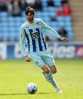 Images Dated 25th April 2015: Sky Bet League One: Coventry City vs Crewe Alexandra - Adam Barton in Action at Ricoh Arena