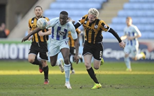 Images Dated 2015 March: Sky Bet League One Rivalry: A Battle Between Frank Nouble and Ryan McGivern at Coventry City vs
