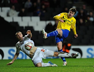 Milton Keynes Dons V Coventry City : StadiumMK : 29-12-2012 Prints: Stephen Elliott Scores Thrilling Third Goal Against Milton Keynes Dons in Football League One