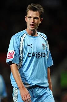 Images Dated 26th September 2007: Stephen Hughes Shocking Performance at Old Trafford: Coventry City's Carling Cup Upset Bid vs