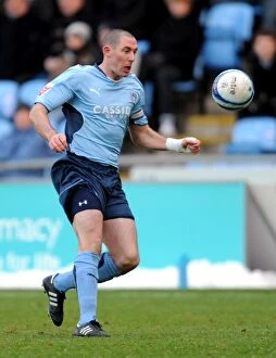 09-01-2010 v Barnsley Collection: Stephen Wright in Action: Coventry City vs Barnsley, Championship Clash at Ricoh Arena (January 9)