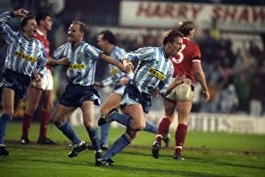 28th November 1990 - Rumbelows League Cup - Fourth Round - Coventry City v Nottingham Forest Collection: Steve Livingstone's Epic Goal: Coventry City Wins in the Rumbelows League Cup