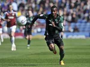 14-04-2012 V Burnley, Turf Moor Prints: Thrilling Goal: Alex Nimely Scores for Coventry City at Burnley's Turf Moor (Npower Championship)