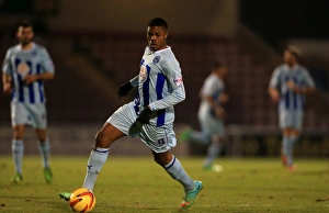 Images Dated 2014 February: Thrilling Performance by Chuba Akpom: Coventry City vs