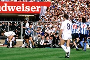 Images Dated 16th May 1987: Tottenham's Gareth Mabbutt Deflects Coventry's Winning Goal in FA Cup Final at Wembley Stadium