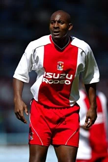Images Dated 2nd August 2005: Unforgettable Dele Adebola: Coventry City vs. Wolverhampton (02-08-2003)