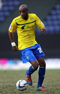 Images Dated 26th January 2013: William Edjenguele in Action: Coventry City vs Preston North End at Deepdale (Npower League One)
